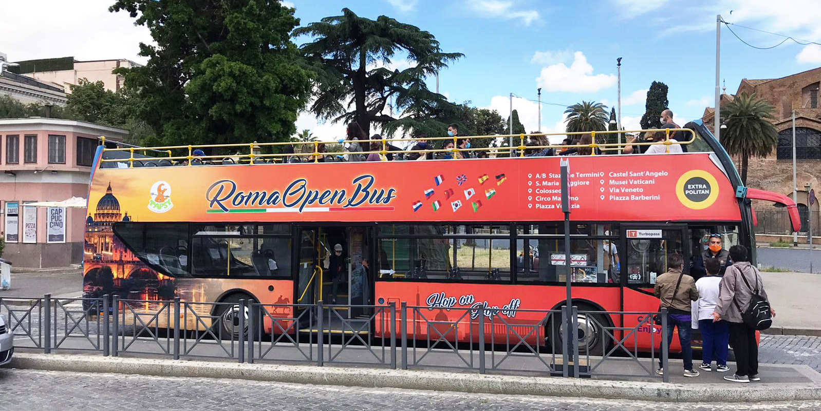 open bus tour roma